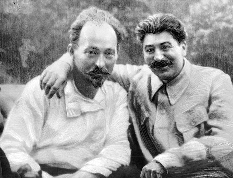 На фото Дзержинский Ф.Э. и Сталин И.В.